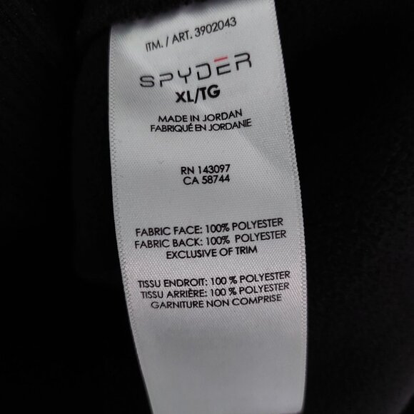 Spyder Men's Constant Full Zip Mid-Weight Mock Neck Sweater, Size XL - Picture 6 of 8